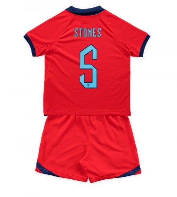 England John Stones #5 Replica Away Stadium Kit for Kids World Cup 2022 Short Sleeve (+ pants)